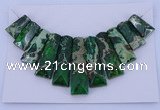 NGP123 Dyed imperial jasper gemstone pendants set jewelry wholesale