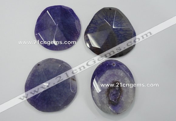 NGP1249 40*50mm - 45*55mm freeform agate gemstone pendants wholesale