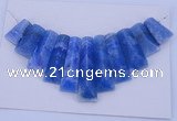 NGP125 Dyed blue lace agate gemstone pendants set jewelry wholesale