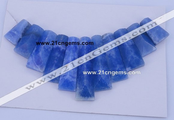 NGP125 Dyed blue lace agate gemstone pendants set jewelry wholesale