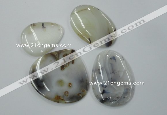 NGP1254 35*45mm - 45*55mm freeform agate gemstone pendants wholesale