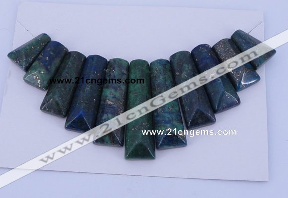 NGP126 Dyed lapis & chrysocolla gemstone pendants set jewelry wholesale