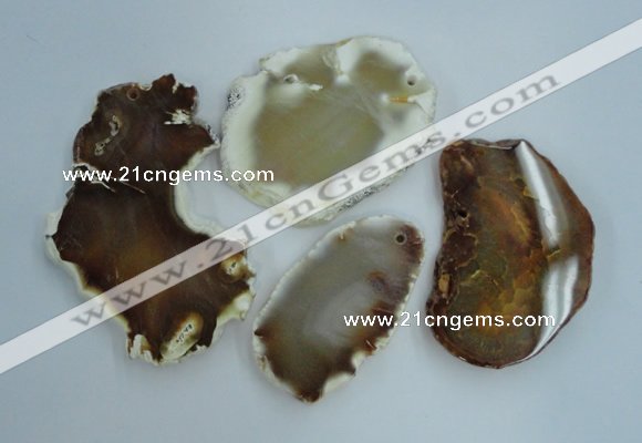 NGP1269 35*50mm - 55*75mm freeform agate gemstone pendants wholesale