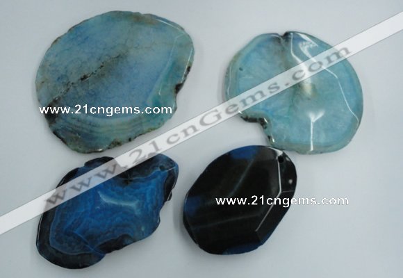 NGP1273 45*55mm - 70*90mm freeform agate gemstone pendants wholesale