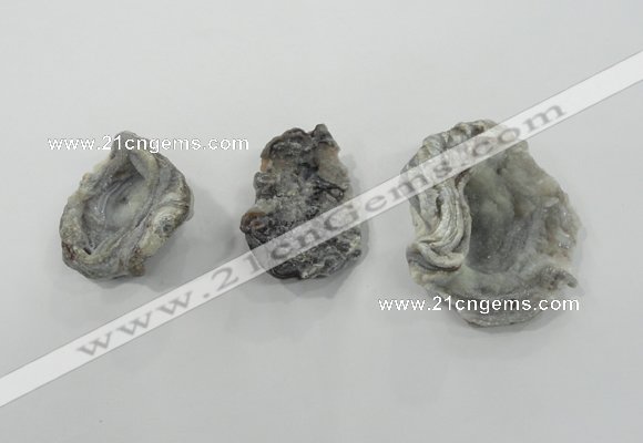 NGP1325 30*40mm - 50*60mm freeform agate gemstone pendants wholesale