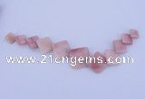 NGP133 Fashion pink opal gemstone pendants set jewelry wholesale