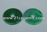 NGP1373 7*50mm - 8*55mm donut agate gemstone pendants