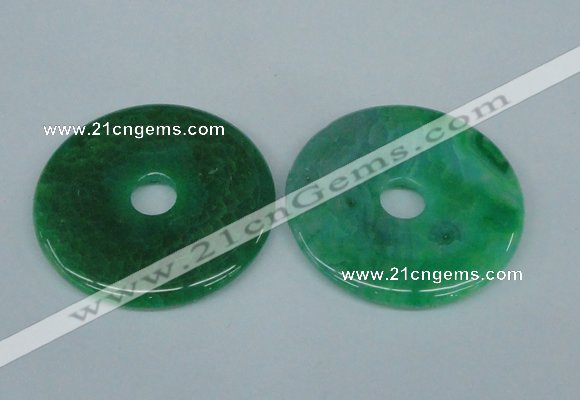 NGP1373 7*50mm - 8*55mm donut agate gemstone pendants