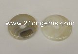 NGP1376 7*50mm - 8*55mm donut agate gemstone pendants