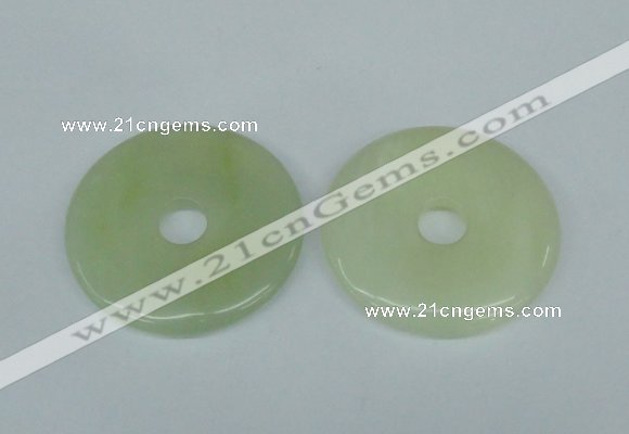 NGP1378 7*50mm - 8*55mm donut flower jade gemstone pendants