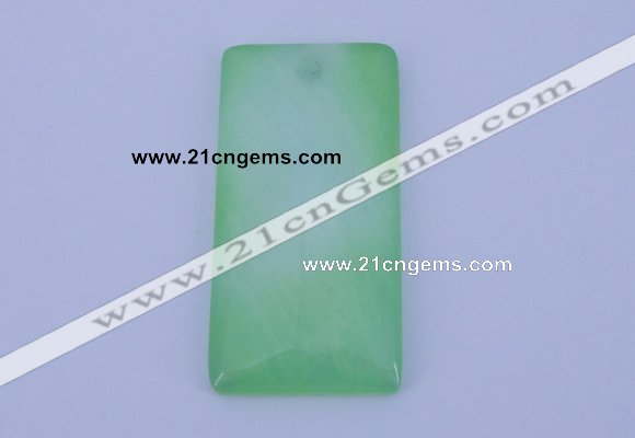 NGP138 2pcs 30*40mm rectangle dyed white jade gemstone pendants