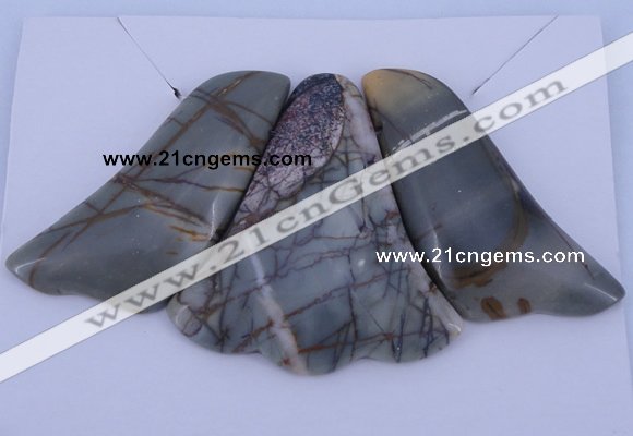 NGP14 Picasso jasper gemstone pendants set jewelry wholesale