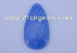 NGP142 2pcs 30*60mm teardrop dyed white jade gemstone pendants