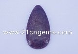 NGP143 2pcs 30*60mm teardrop kunzite gemstone pendants