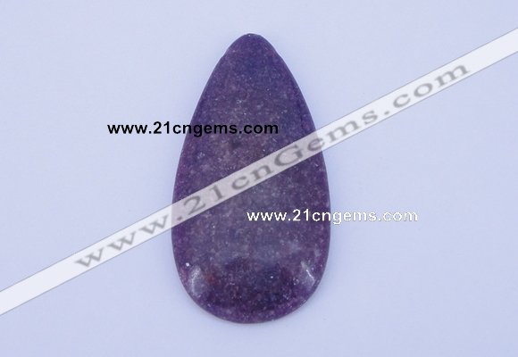 NGP143 2pcs 30*60mm teardrop kunzite gemstone pendants