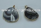 NGP1449 30*40mm - 35*45mm freeform botswana agate pendants