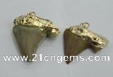 NGP1456 20*30mm - 25*35mm shark teeth pendants wholesale