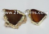 NGP1472 30*40mm - 40*50mm freeform agate gemstone pendants