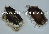 NGP1474 30*40mm - 40*50mm freeform agate gemstone pendants