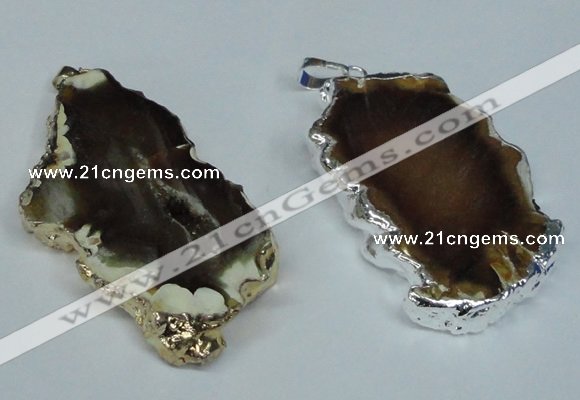 NGP1474 30*40mm - 40*50mm freeform agate gemstone pendants