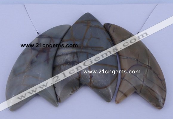 NGP15 Picasso jasper gemstone pendants set jewelry wholesale