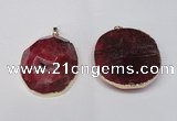 NGP1527 50*55mm - 55*60mm freeform druzy agate pendants