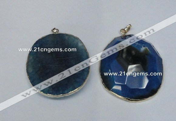 NGP1529 50*55mm - 55*60mm freeform druzy agate pendants