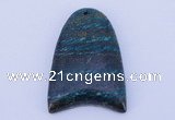 NGP153 2pcs 30*40mm fashion long spar stone pendants