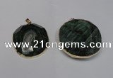 NGP1530 50*55mm - 55*60mm freeform druzy agate pendants