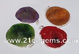 NGP1539 45*55mm - 50*60mm freeform agate gemstone pendants