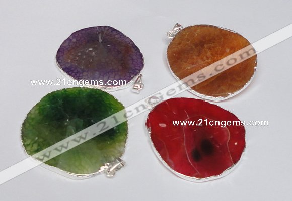 NGP1539 45*55mm - 50*60mm freeform agate gemstone pendants