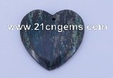 NGP154 2pcs 6*45mm heart fashion long spar stone pendants