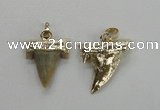 NGP1578 20*22mm - 20*25mm shark teeth pendants wholesale