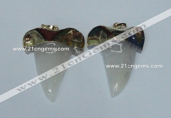 NGP1586 32*42mm - 35*45mm agate gemstone pendants