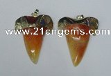 NGP1587 32*42mm - 35*45mm agate gemstone pendants