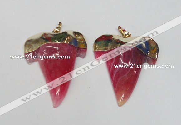 NGP1588 32*42mm - 35*45mm agate gemstone pendants