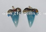 NGP1590 32*42mm - 35*45mm agate gemstone pendants