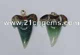 NGP1591 32*42mm - 35*45mm agate gemstone pendants