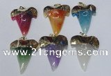 NGP1592 32*42mm - 35*45mm agate gemstone pendants