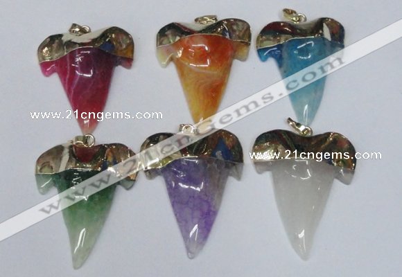 NGP1592 32*42mm - 35*45mm agate gemstone pendants