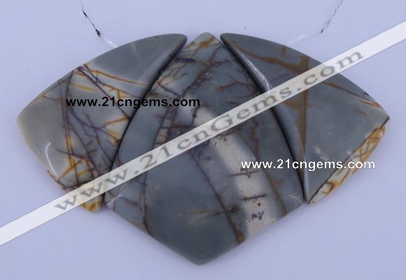 NGP16 Picasso jasper gemstone pendants set jewelry wholesale