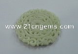 NGP1600 65*70mm Carved natural hetian jade pendants wholesale