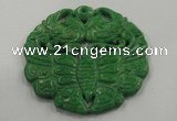 NGP1620 65*65mm Carved dyed natural hetian jade pendants wholesale