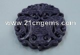 NGP1625 66*67mm Carved dyed natural hetian jade pendants wholesale