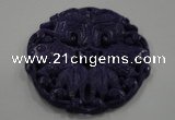 NGP1630 67*67mm Carved dyed natural hetian jade pendants wholesale