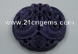 NGP1633 68*68mm Carved dyed natural hetian jade pendants wholesale
