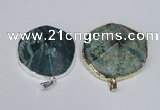 NGP1666 30*35mm - 35*40mm freeform agate gemstone pendants