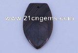 NGP167 2pcs 30*50mm grain stone pendants jewelry wholesale