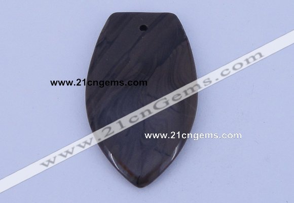 NGP167 2pcs 30*50mm grain stone pendants jewelry wholesale