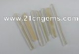 NGP1760 6*55mm - 8*80mm sticks white crystal beads pendants